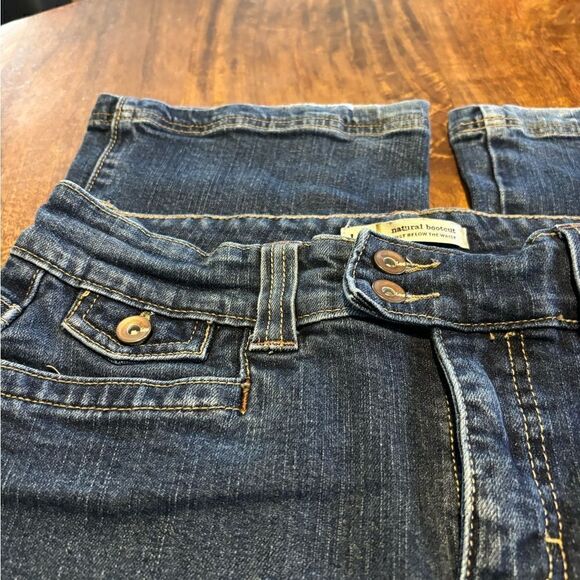 Lee Women's Natural Bootcut Jeans Just Below the Waist Dark Wash Size 8 - Picture 4 of 7